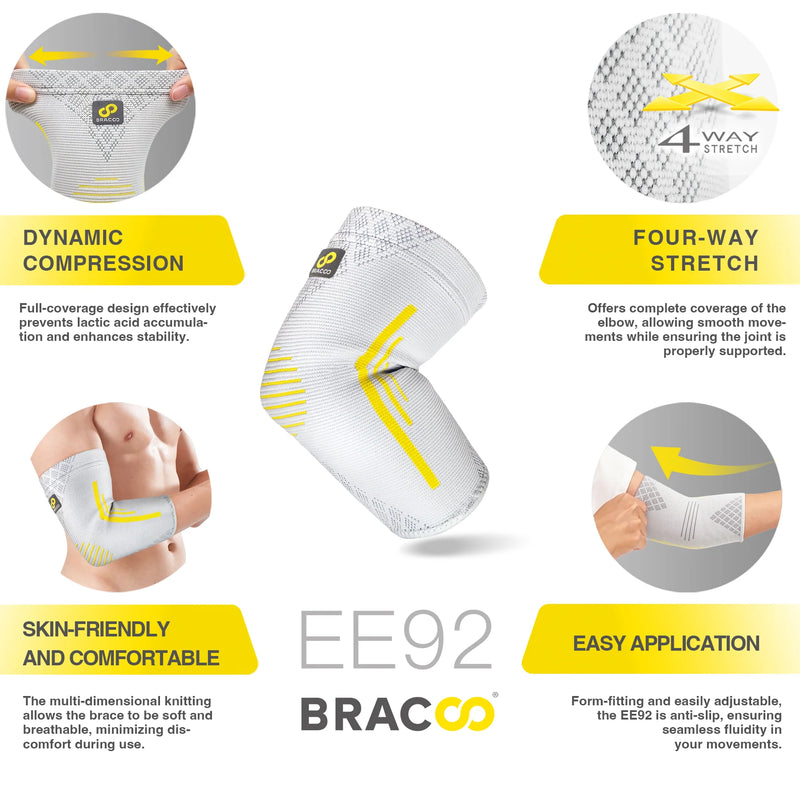 Bracoo EE92 Elbow Fulcrum Sleeve Breathable & 4-way stretch