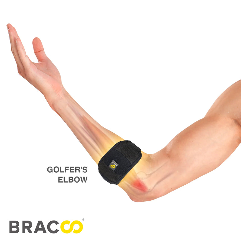 Bracoo EP43 Fulcrum Bandage pour Tennis/Golfeur avec Coussin Ergo 3D en EVA