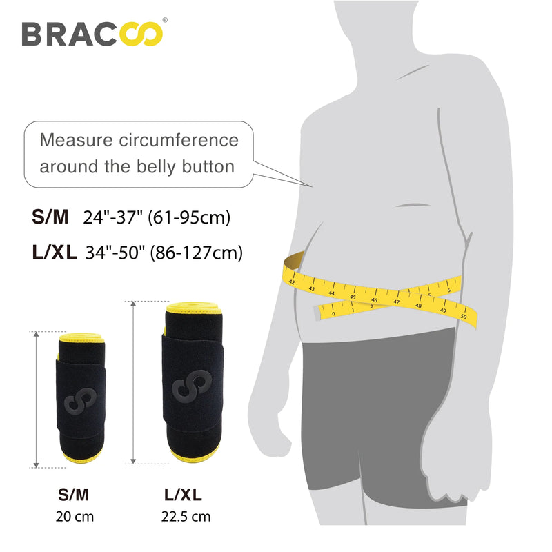 Bracoo SE23 Waist Trimmer Wrap Comfort Fit & Wicking