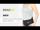 Bracoo BB30 Low Back Fulcrum Wrap Easyfit with Splint